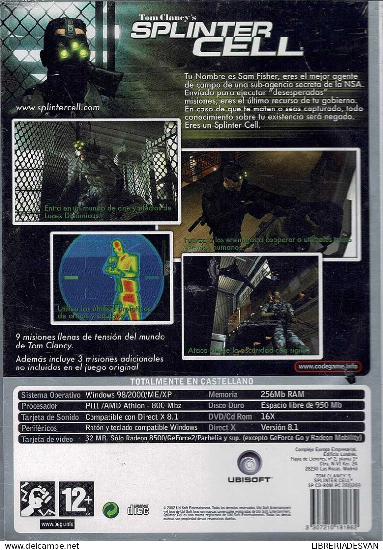 Tom Clancy's Splinter Cell. PC - Giochi PC