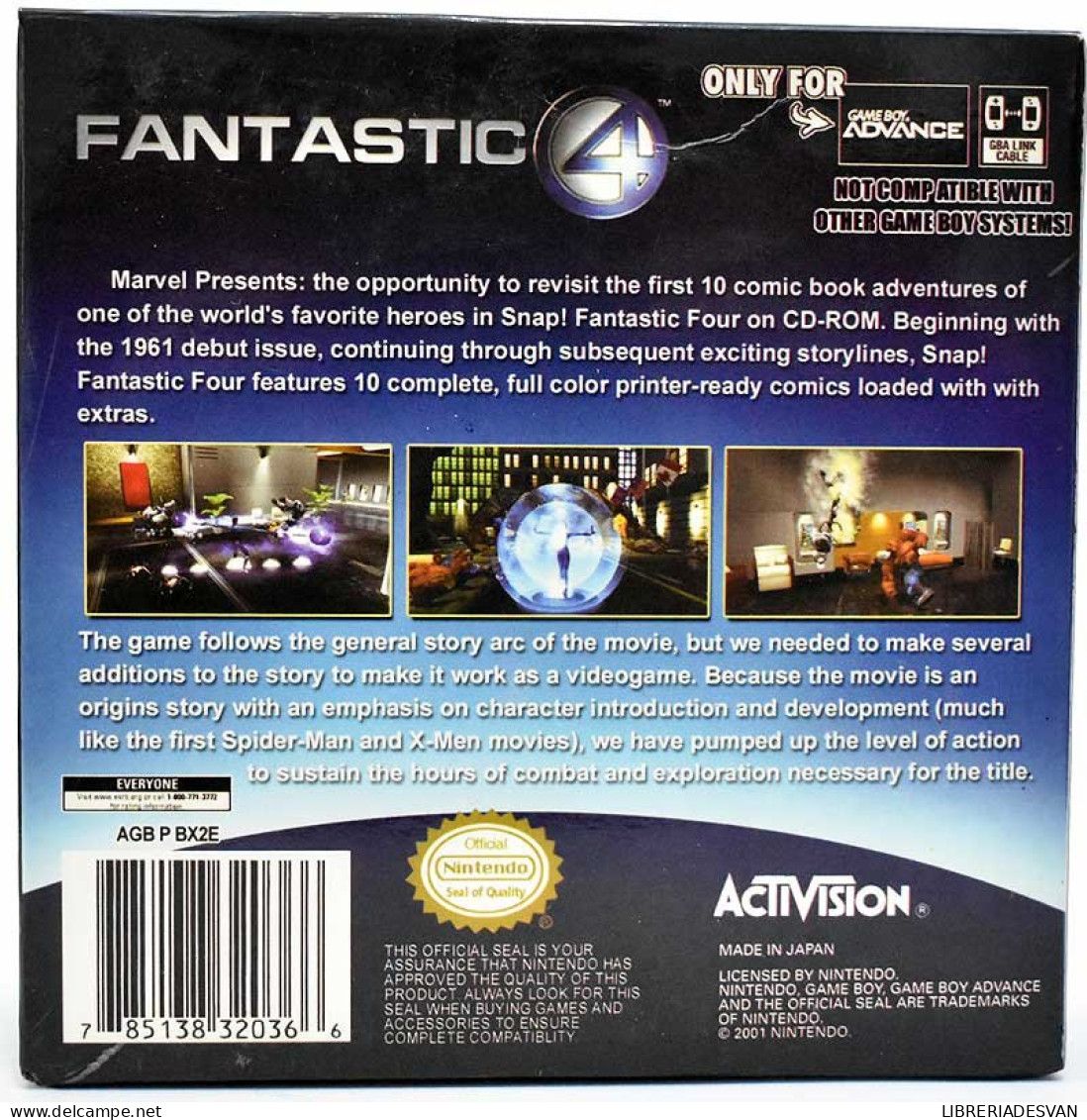 Juego Para Game Boy Advance. Fantastic 4 - PC-games