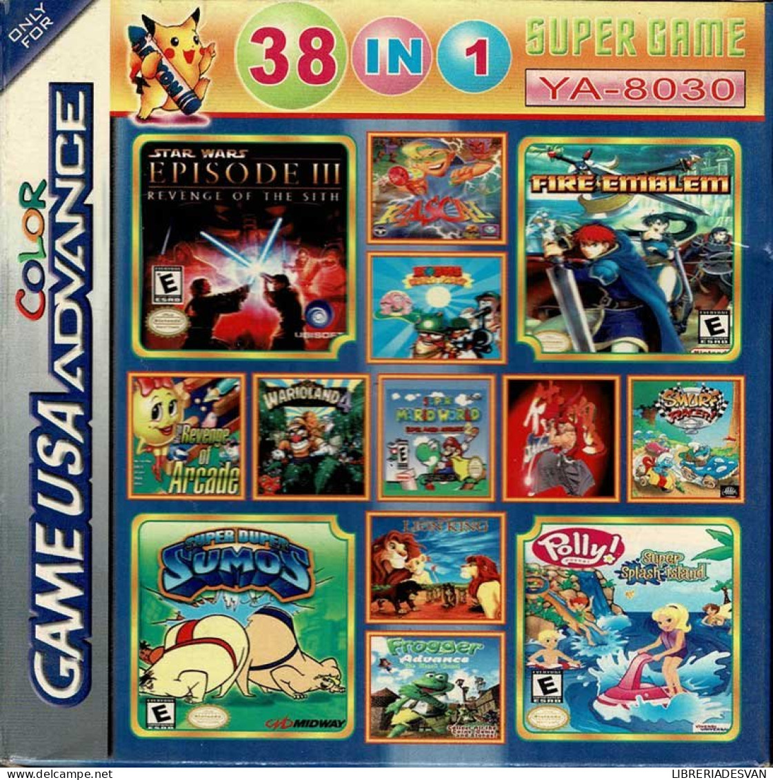 Pack De 38 Juegos En Un Cartucho Para Game Boy Color Advance - PC-Games