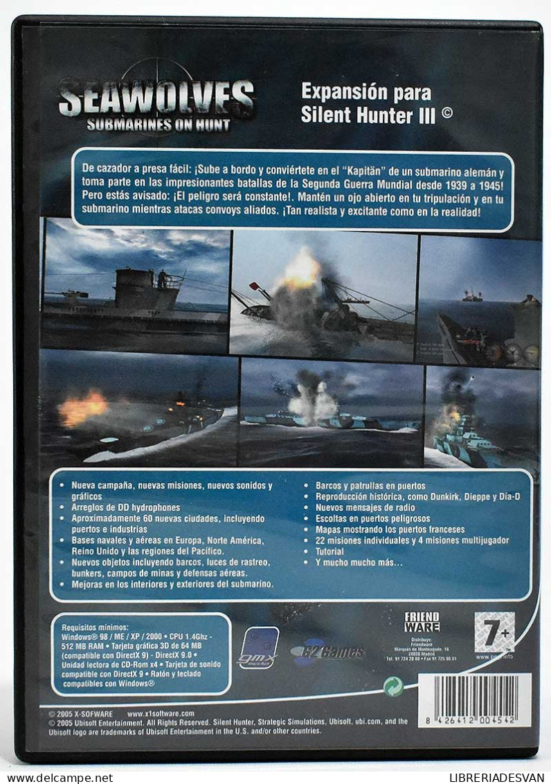 Seawolves. Submarines On Hunt. Expansión Para Silent Hunter III. PC - Juegos PC