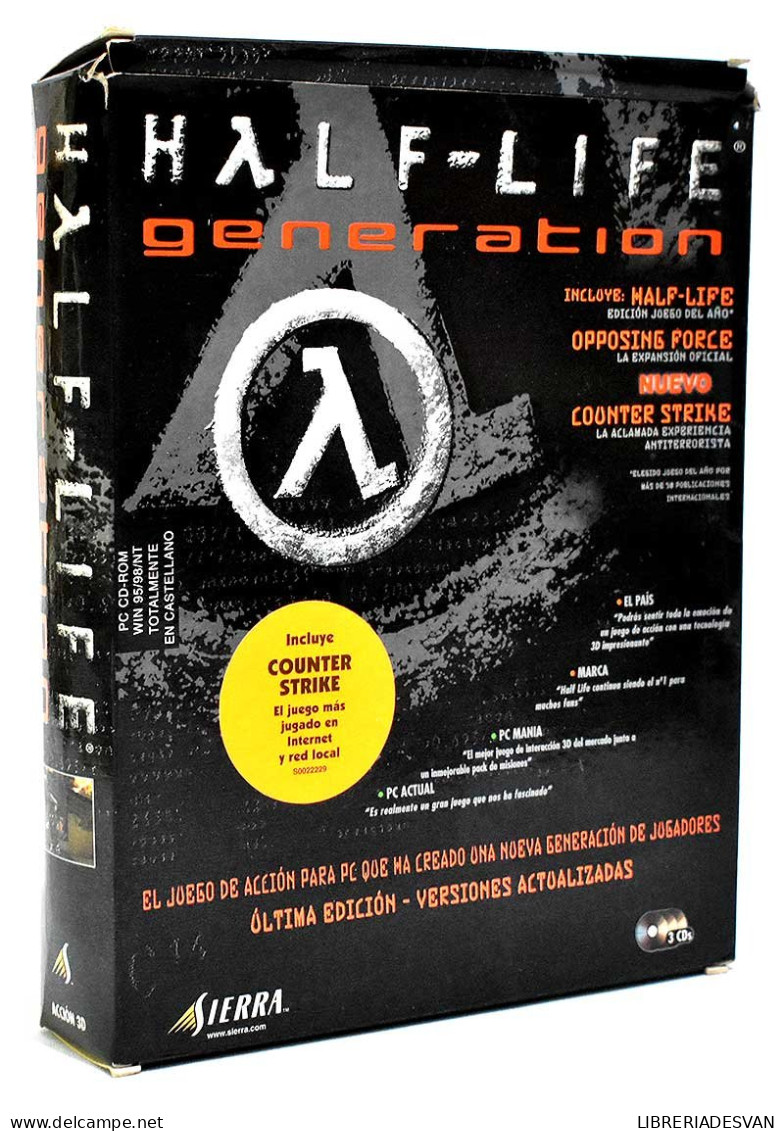 Half-Life Generation + Expansión Opposing Force. Caja. PC - Jeux PC