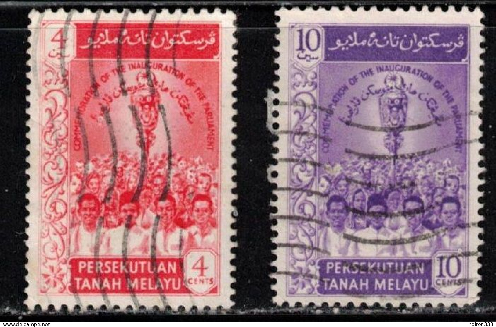 MALAYA Scott # 91-2 Used - Federated Malay States