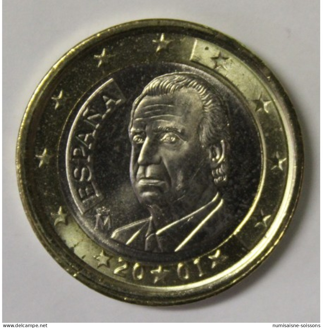 ESPAGNE - 1 EURO 2001 - JUAN CARLOS I - SUPERBE A FLEUR DE COIN - Espagne