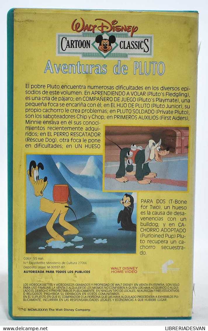 Aventuras De Pluto. Walt Disney. Cartoon Classics. Beta - Rock