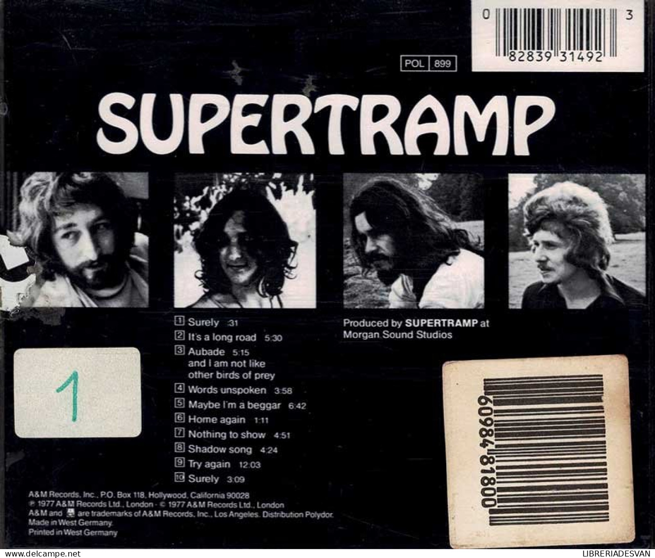 Supertramp - Supertramp. CD - Rock