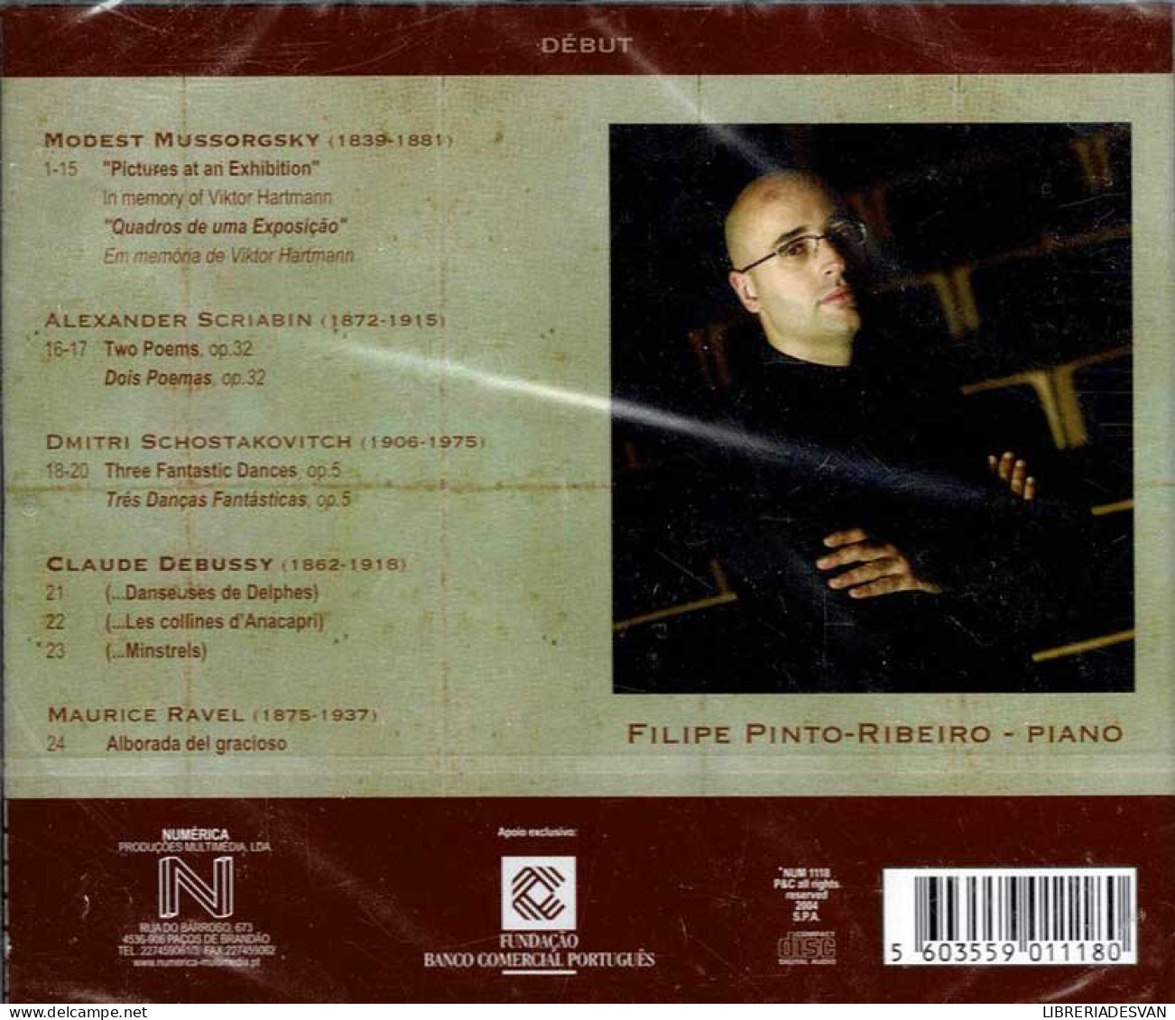 Filipe Pinto-Ribeiro - Début. CD - Classica