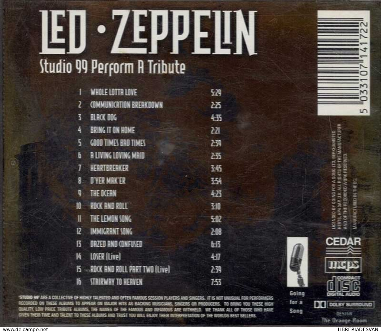 Studio 99 - Led Zeppelin · A Tribute. CD - Rock