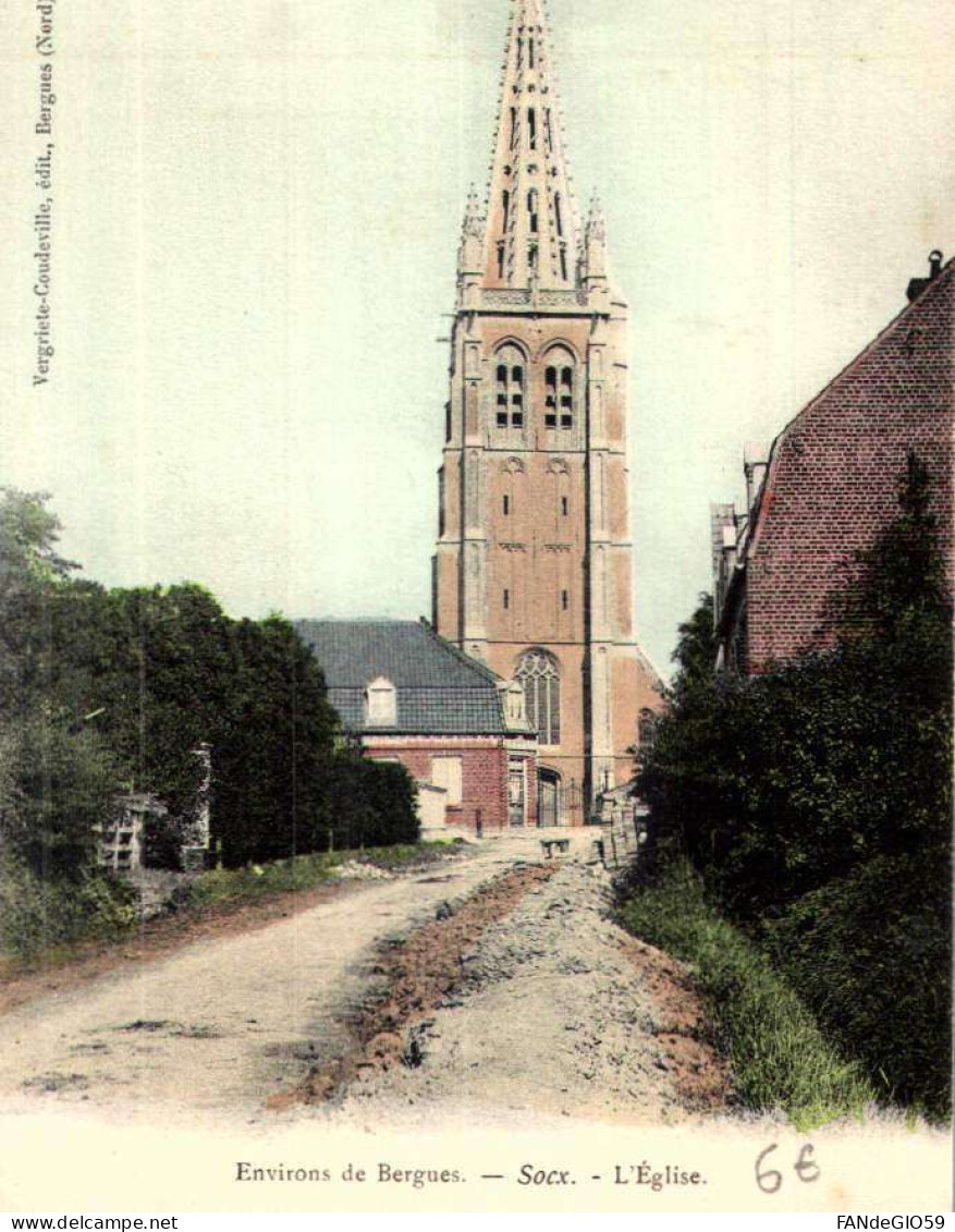 Eglise De SOCX Par BERGUES - Très Bon état ///    ALB  1 ///   32 - Altri & Non Classificati