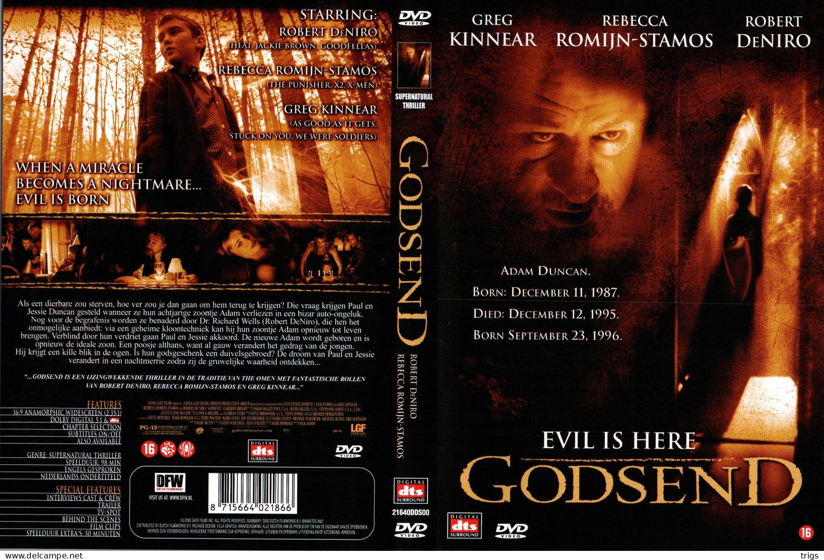 DVD - Godsend - Policiers