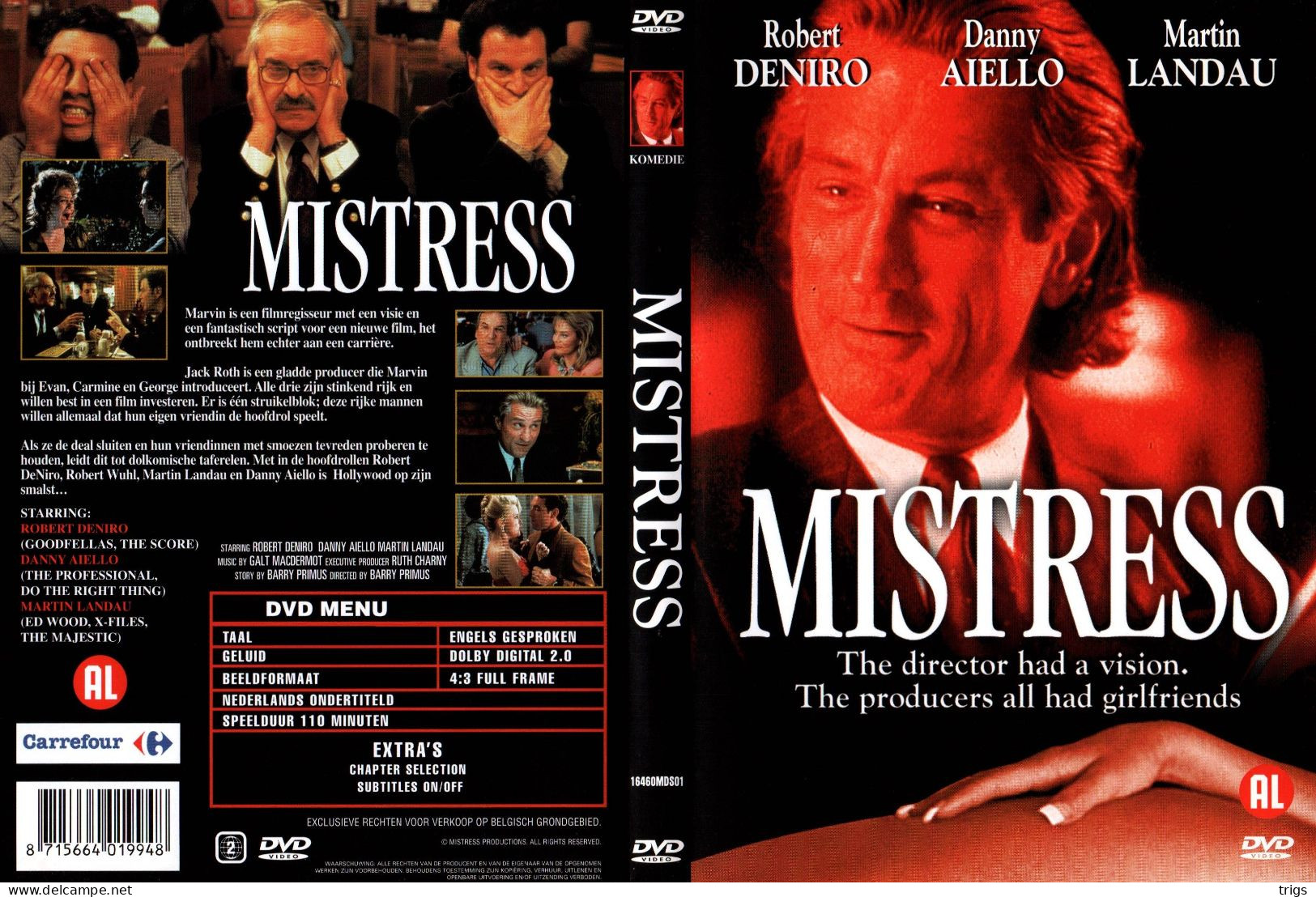 DVD - Mistress - Comédie