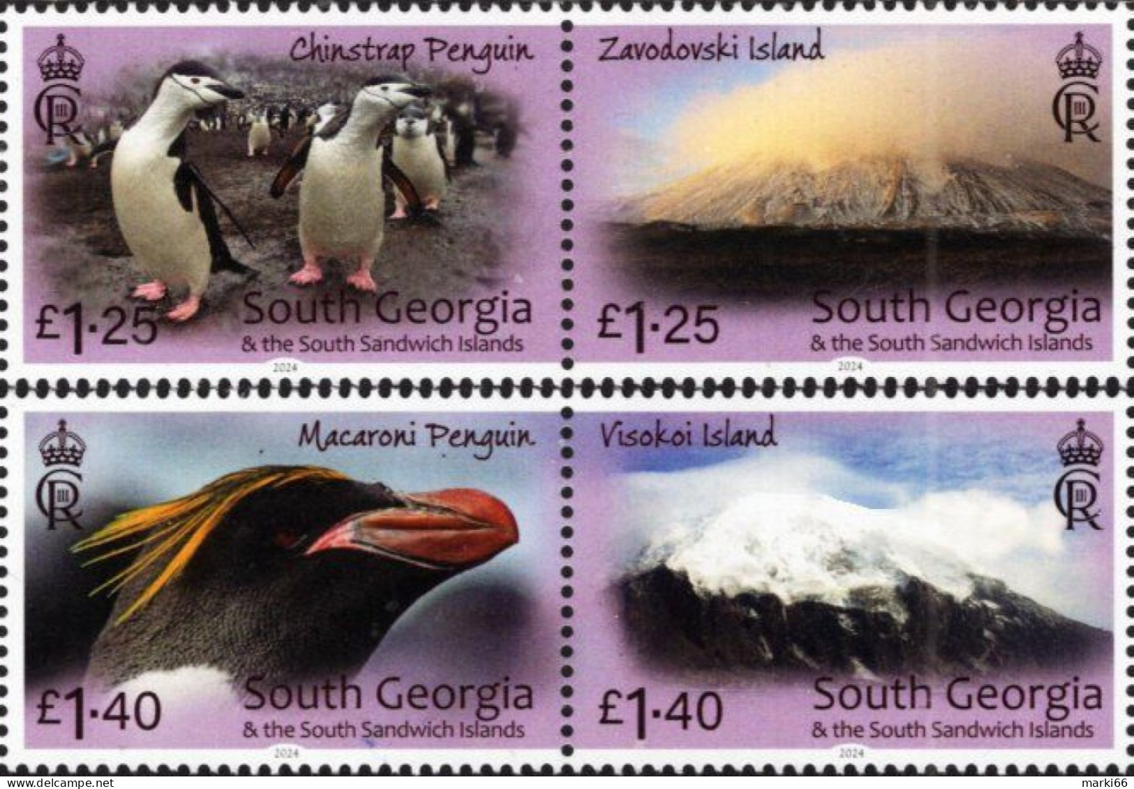 South Georgia - 2024 - Island Series, Part IV - Traversay Islands - Mint Stamp Set - Géorgie Du Sud