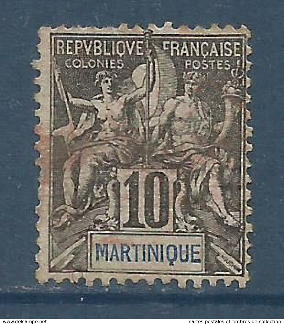 MARTINIQUE , Timbre Du Type De 1892 , 10 Cts , N° Y&T 35 , ( O ) , µ - Used Stamps