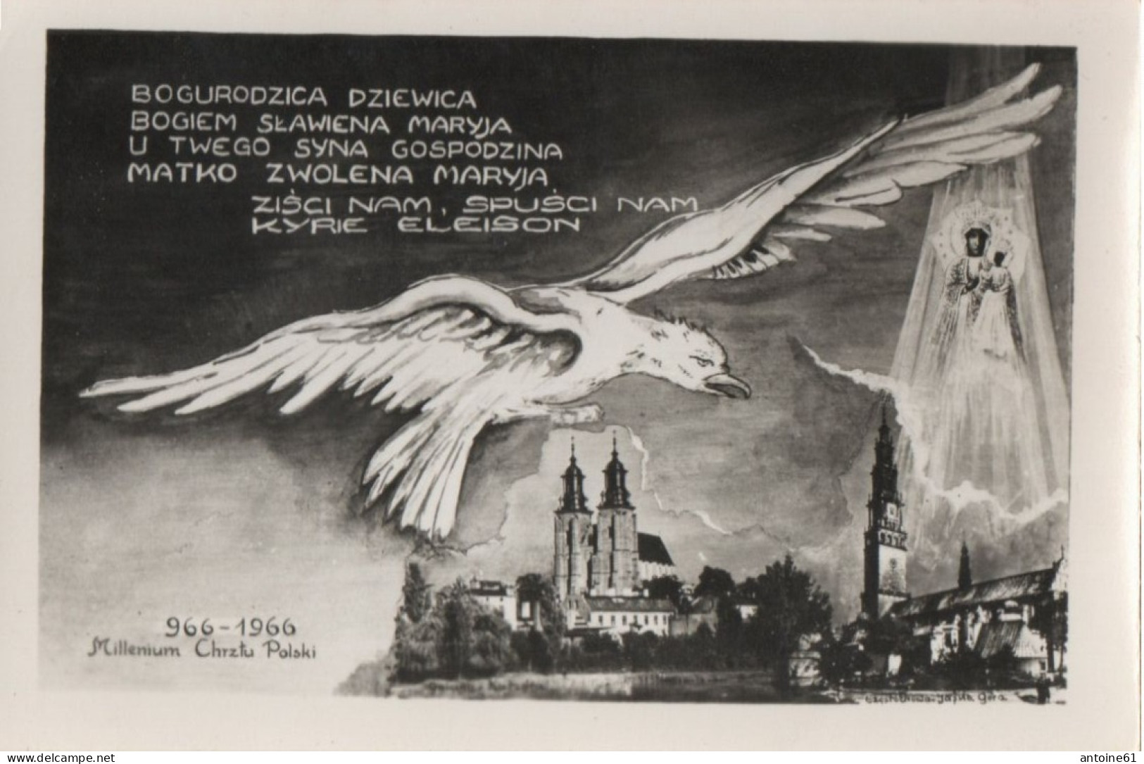 Pologne - KROLOWY --  Carte Photo - 2 Cartes  Millenaire De La Christianisation De La Pologne :966 - 1966 - Polonia