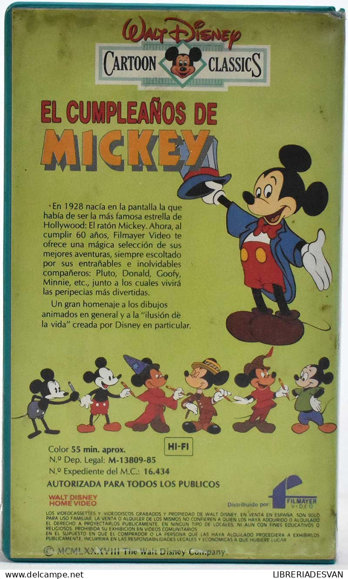 El Cumpleaños De Mickey. Cartoon Classics. Beta - Rock