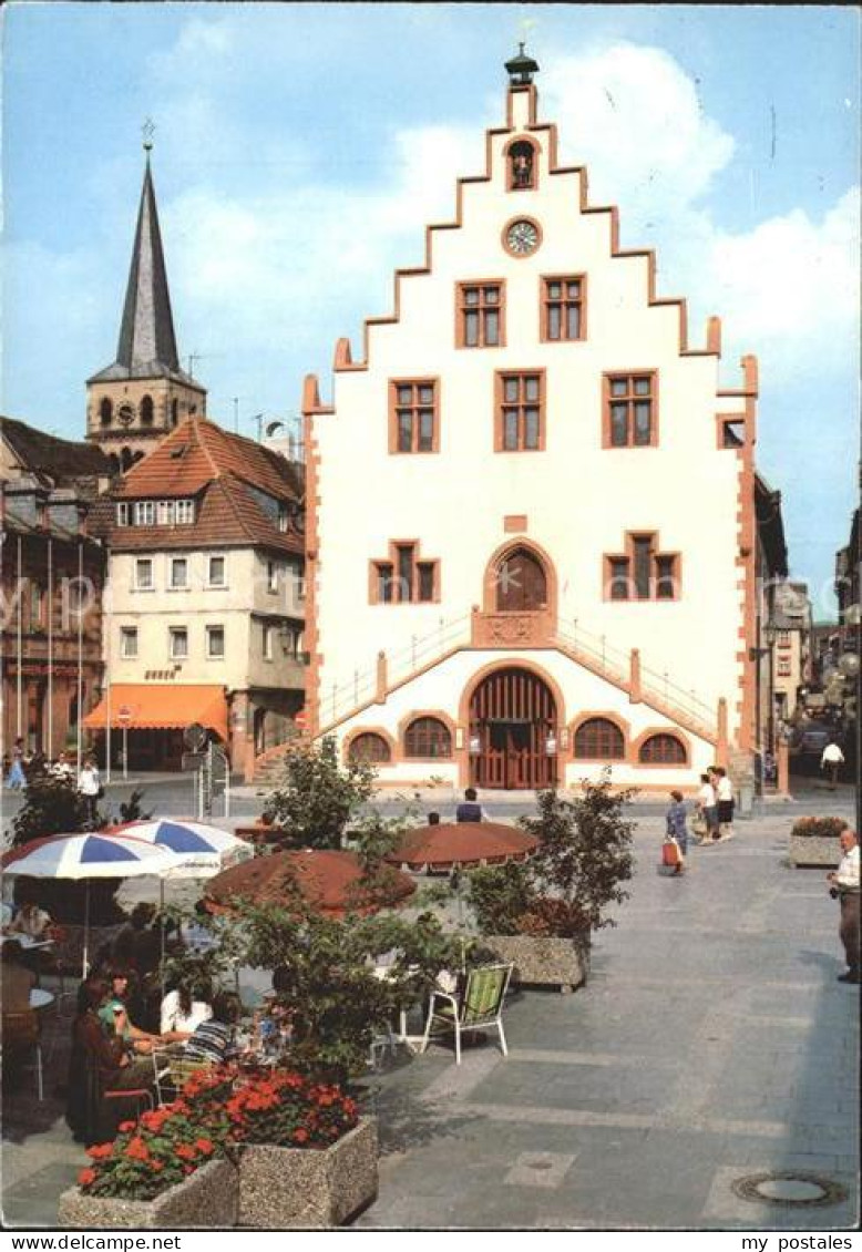 72272959 Karlstadt Main Marktpartie Rathaus  Karlstadt Main - Karlstadt