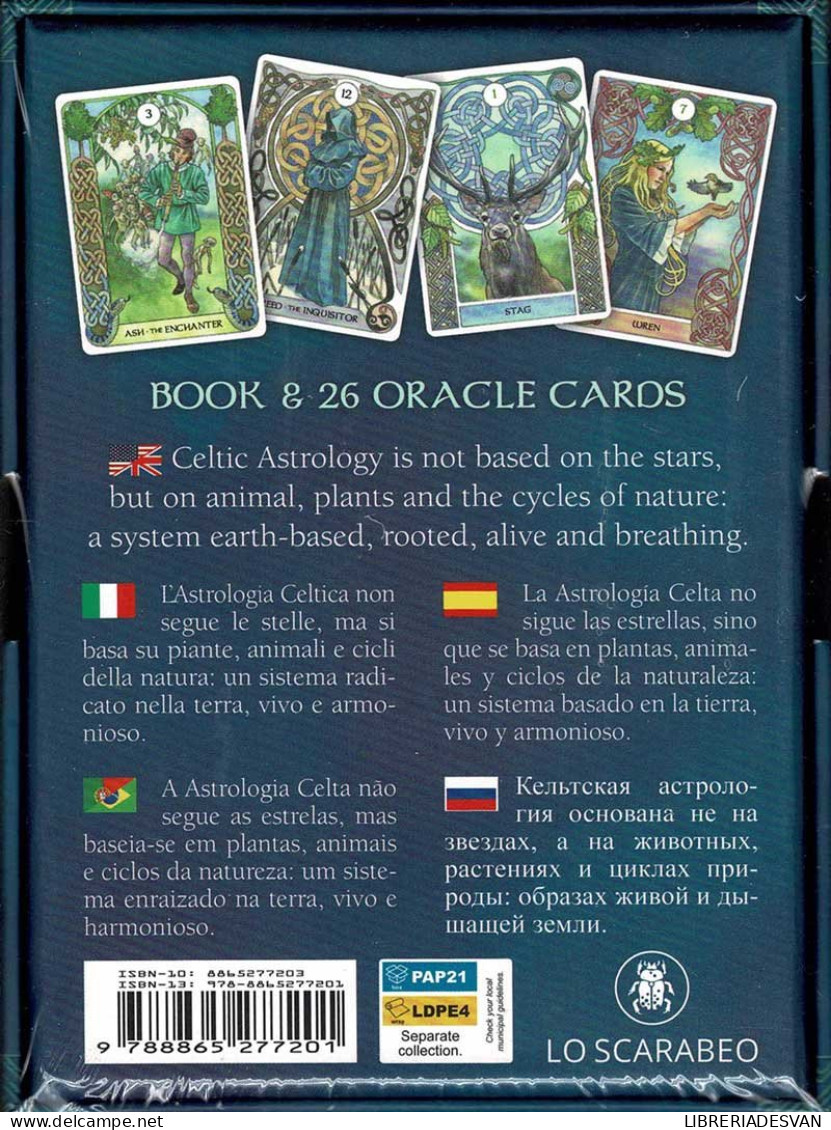 Celtic Astrology Oracle Cards - Antonella Castelli, Dara Fitzrandolph - Playing Cards (classic)