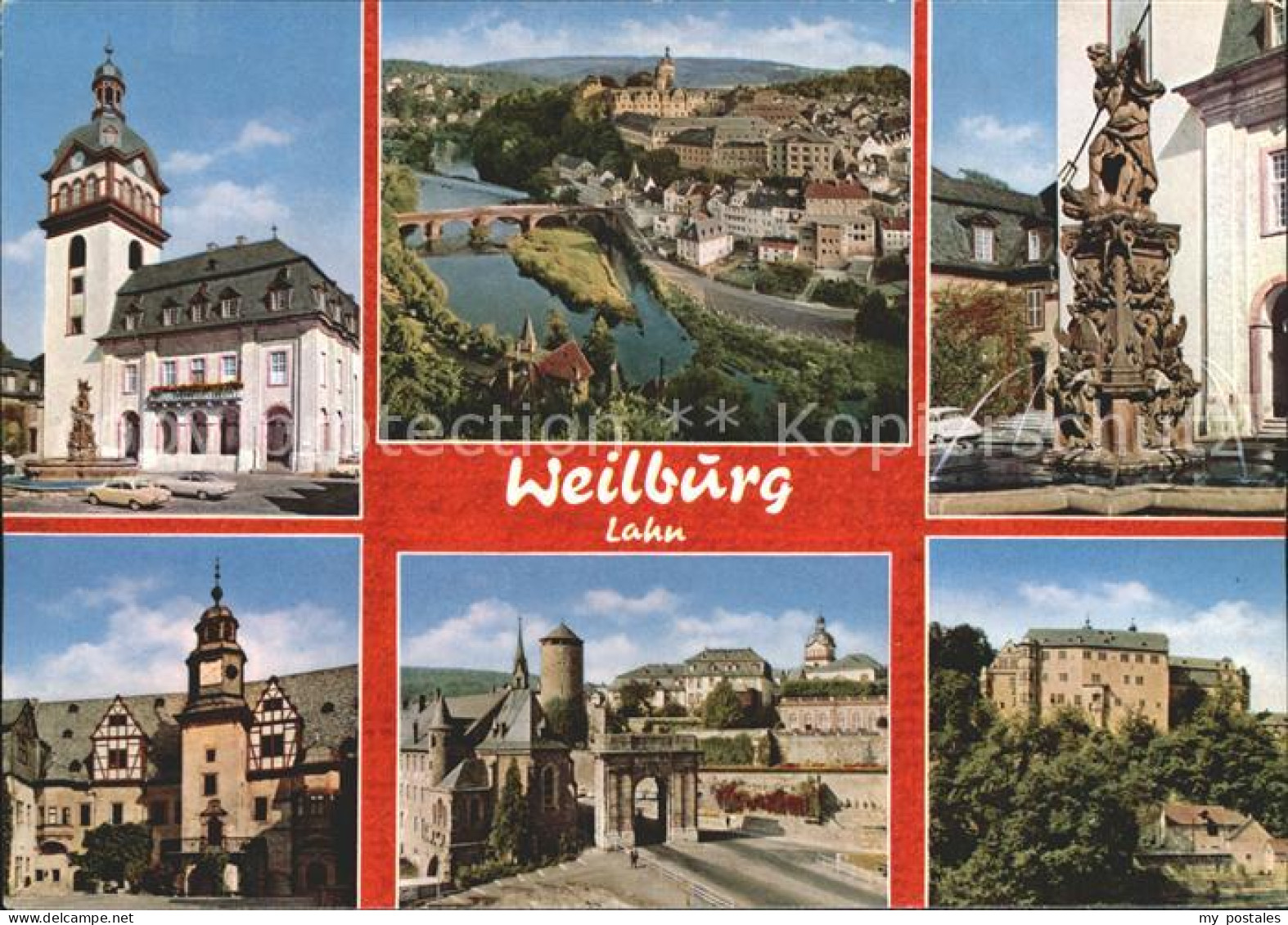 72272725 Weilburg Teilansichten Luftkurort Lahnbruecke Brunnen Schloss Weilburg - Weilburg
