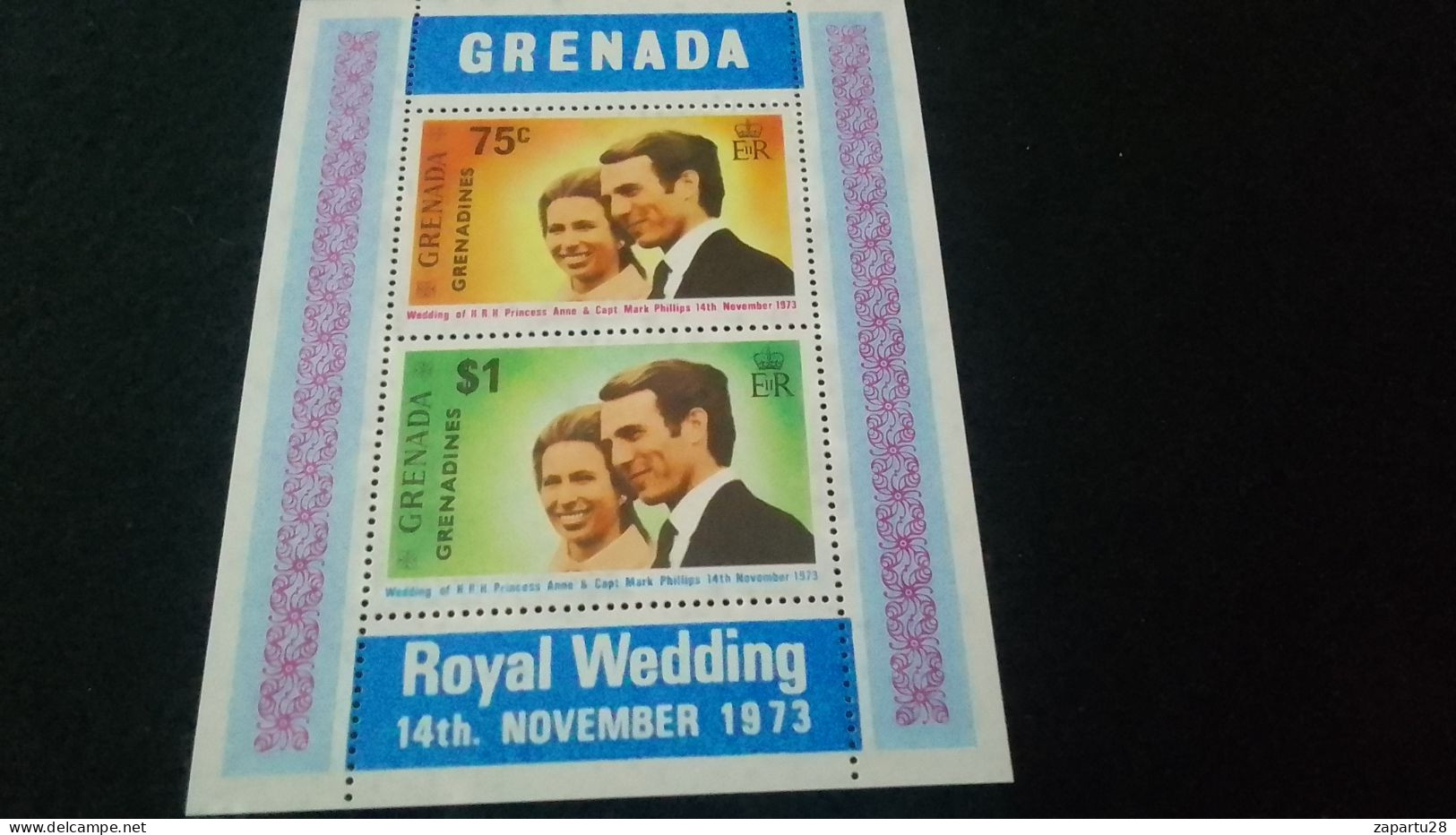 GRENADA- 1973-   1$    BLOCK   DAMGASIZ - Grenada (1974-...)