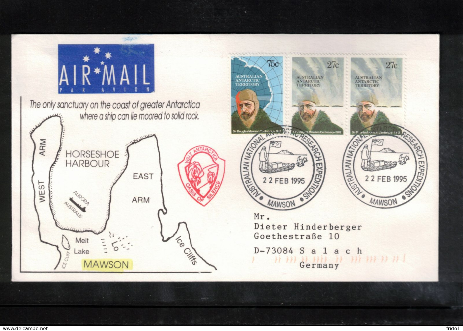 Australian Antarctic Territory 1995 Antarctica - Base Mawson - Horseshoe Harbour - Bases Antarctiques