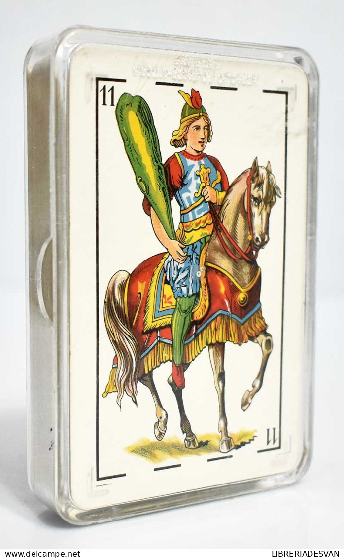 Baraja Española De 40 Naipes. Fournier. Publicidad Lotería Nacional (roja) - Carte Da Gioco