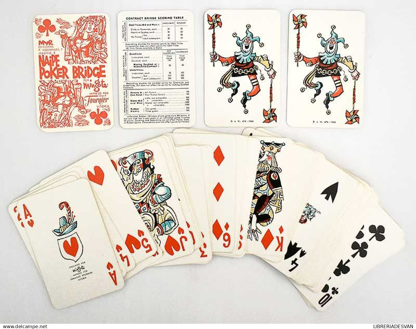 Baraja Naipe Español Por Mingote. Completa. Publicidad Joyero Aurelio Marcos - Playing Cards (classic)