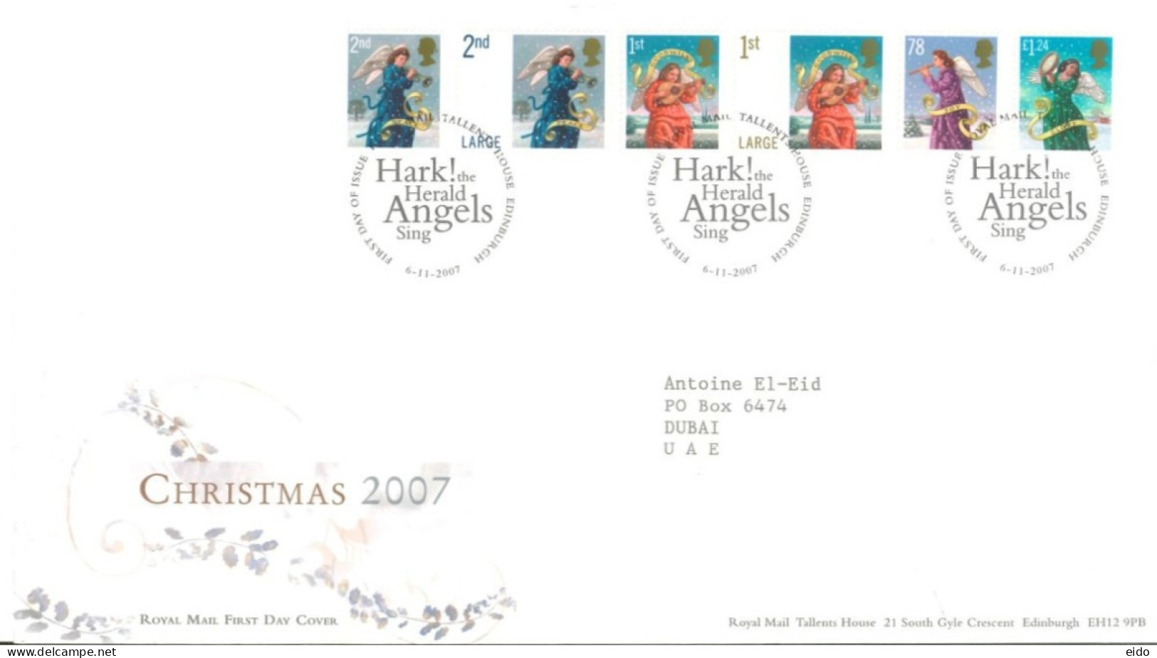 GREAT BRITAIN - 2007, FDC OF CHRSTMAS  STAMPS. - Storia Postale