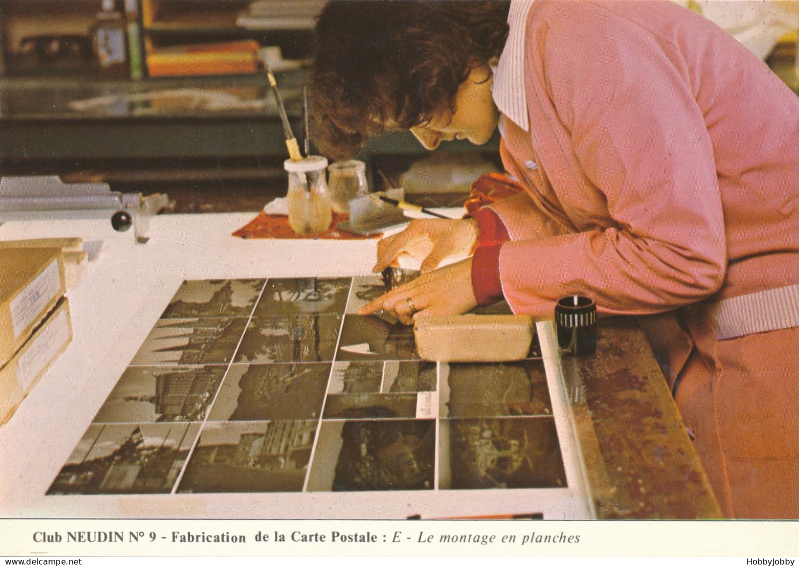 8  PostCards: Fabrication De La Carte Postale Club NEUDIN - The Complete Serie Of All Eight P.c.'s! - Otros & Sin Clasificación