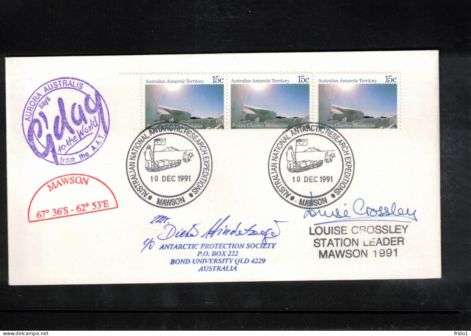Australian Antarctic Territory 1991 Antarctica - Base Mawson - Ship Aurora Australis - Onderzoeksstations