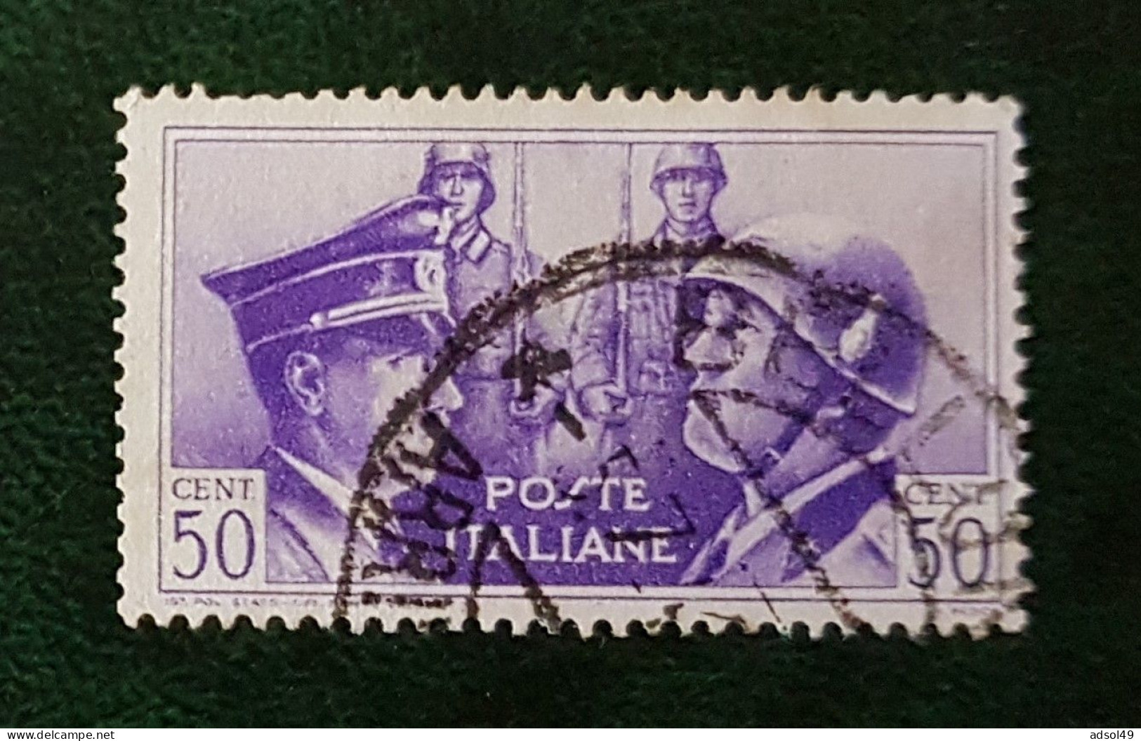 Italia 1941 - Fratellanza D'armi Italo-tedesca 50 C Usato - Oblitérés