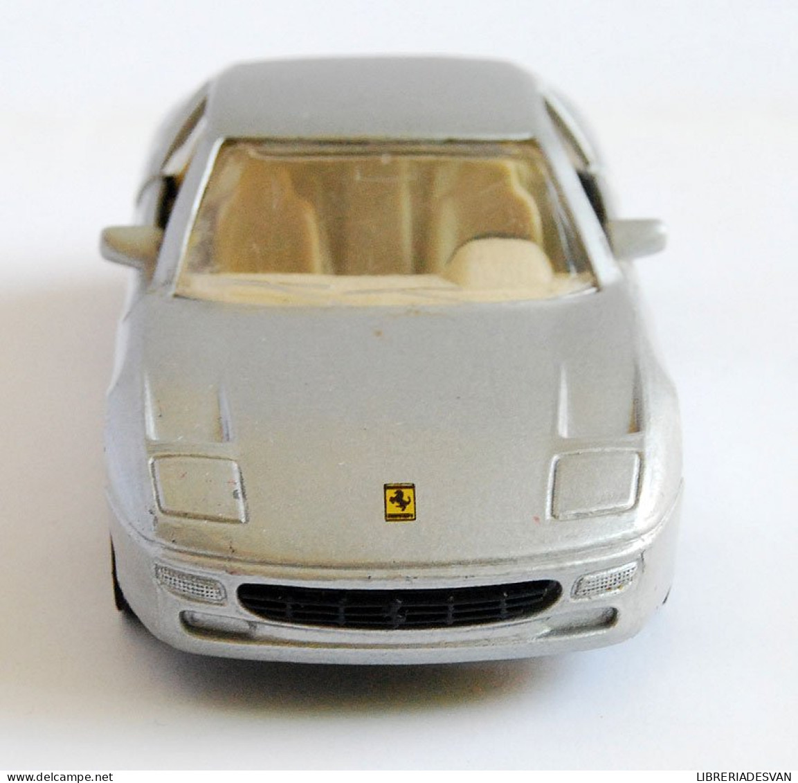 Coche Miniatura Metal Ferrari 456GT Gris Metalizado Escala 1/39 De Maisto - Sonstige & Ohne Zuordnung