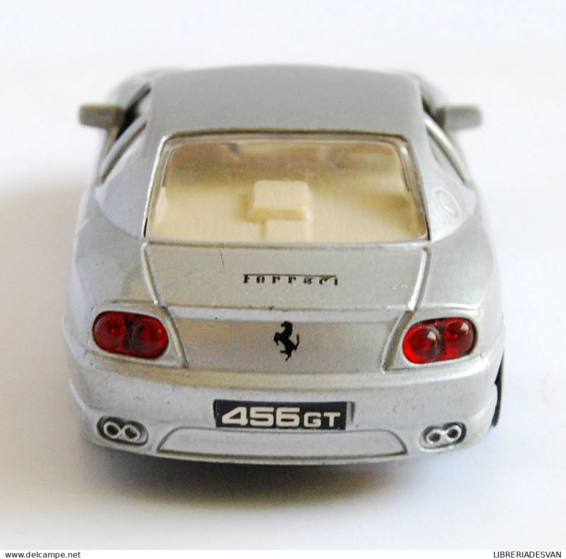 Coche Miniatura Metal Ferrari 456GT Gris Metalizado Escala 1/39 De Maisto - Sonstige & Ohne Zuordnung