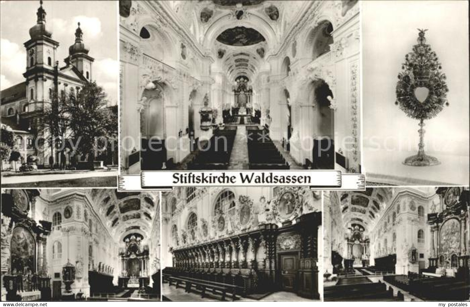 72271034 Waldsassen Stiftskirche Inneres Details Waldsassen - Waldsassen