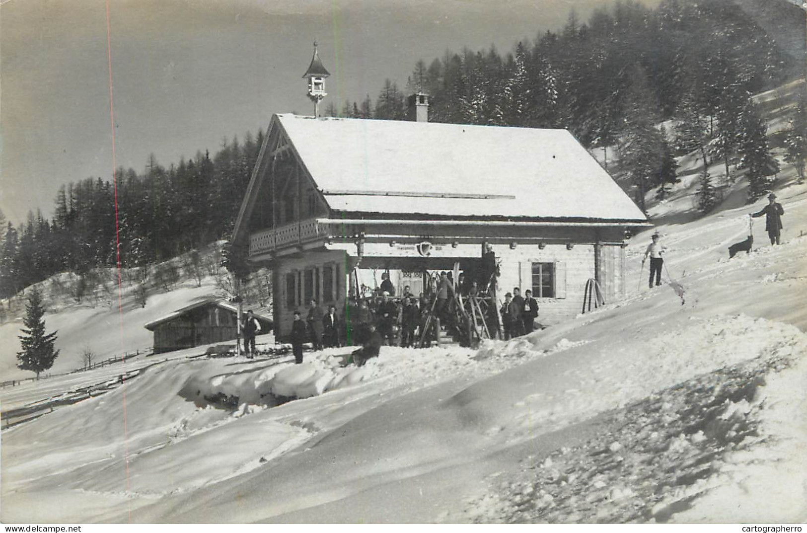 Austria Hutte Cottage 1919 Fotograf A. Stockhammer Tirol Hall Stempel - Hall In Tirol