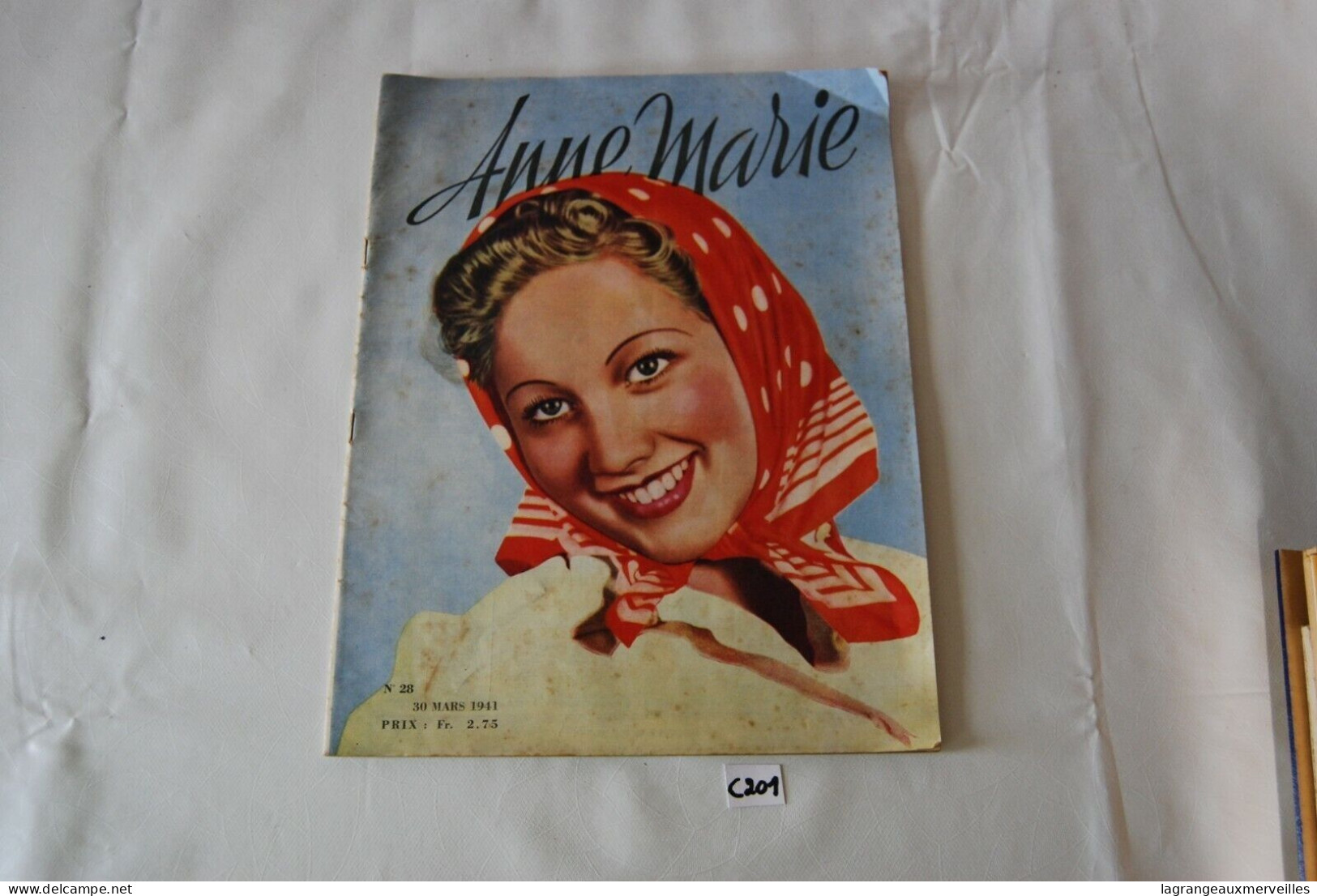 C201 Livre - Anne Marie - 30 03 1941 - Non Classés