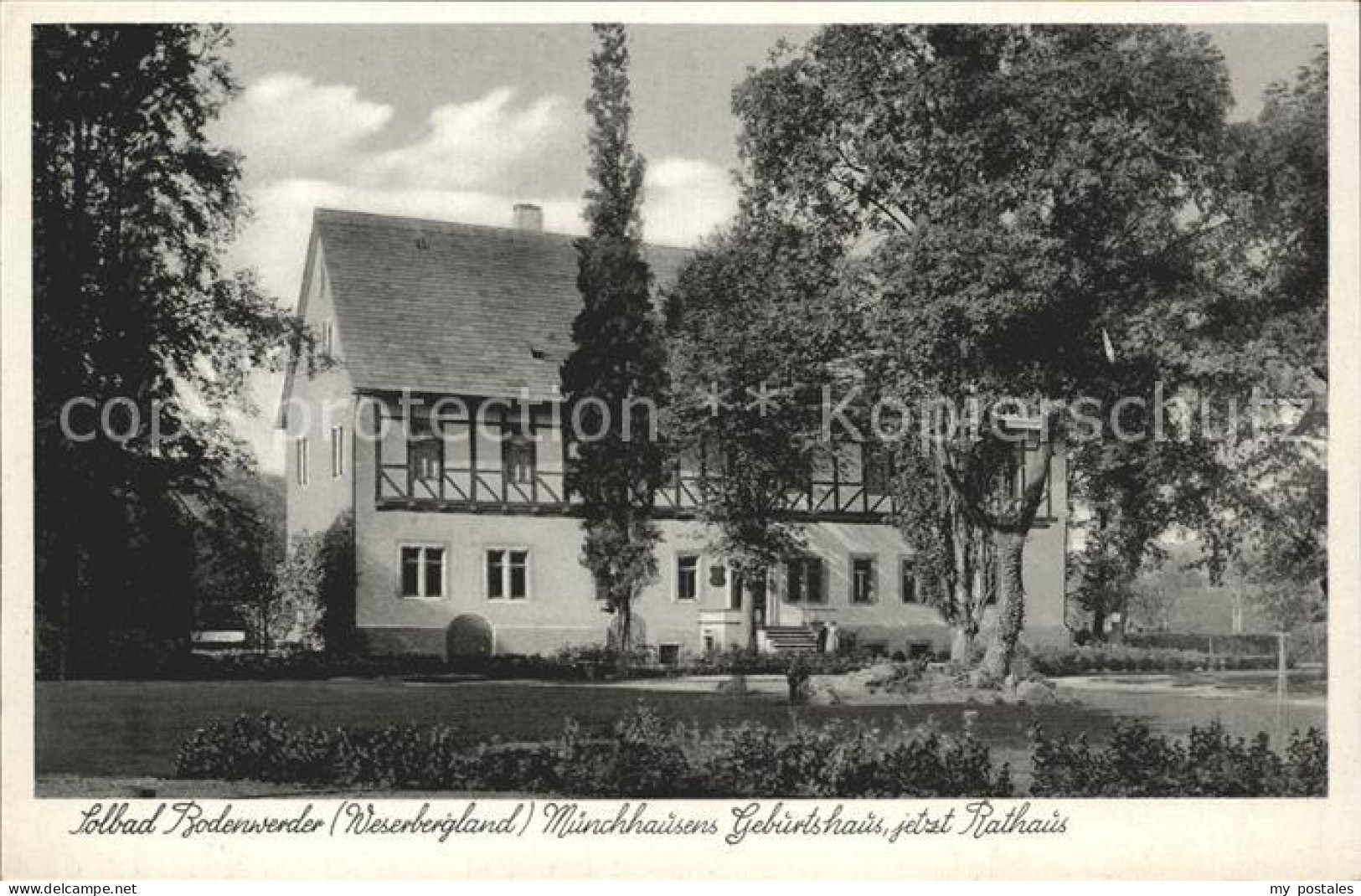 72278112 Bodenwerder Muenchhausens Geburtshaus Rathaus Bodenwerder - Bodenwerder