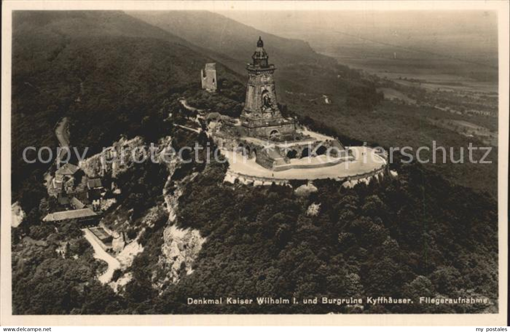 72278058 Kyffhaeuserdenkmal Kaiser Wilhelm Der 1. Mit Burgruine  Kyffhaeuserdenk - Bad Frankenhausen