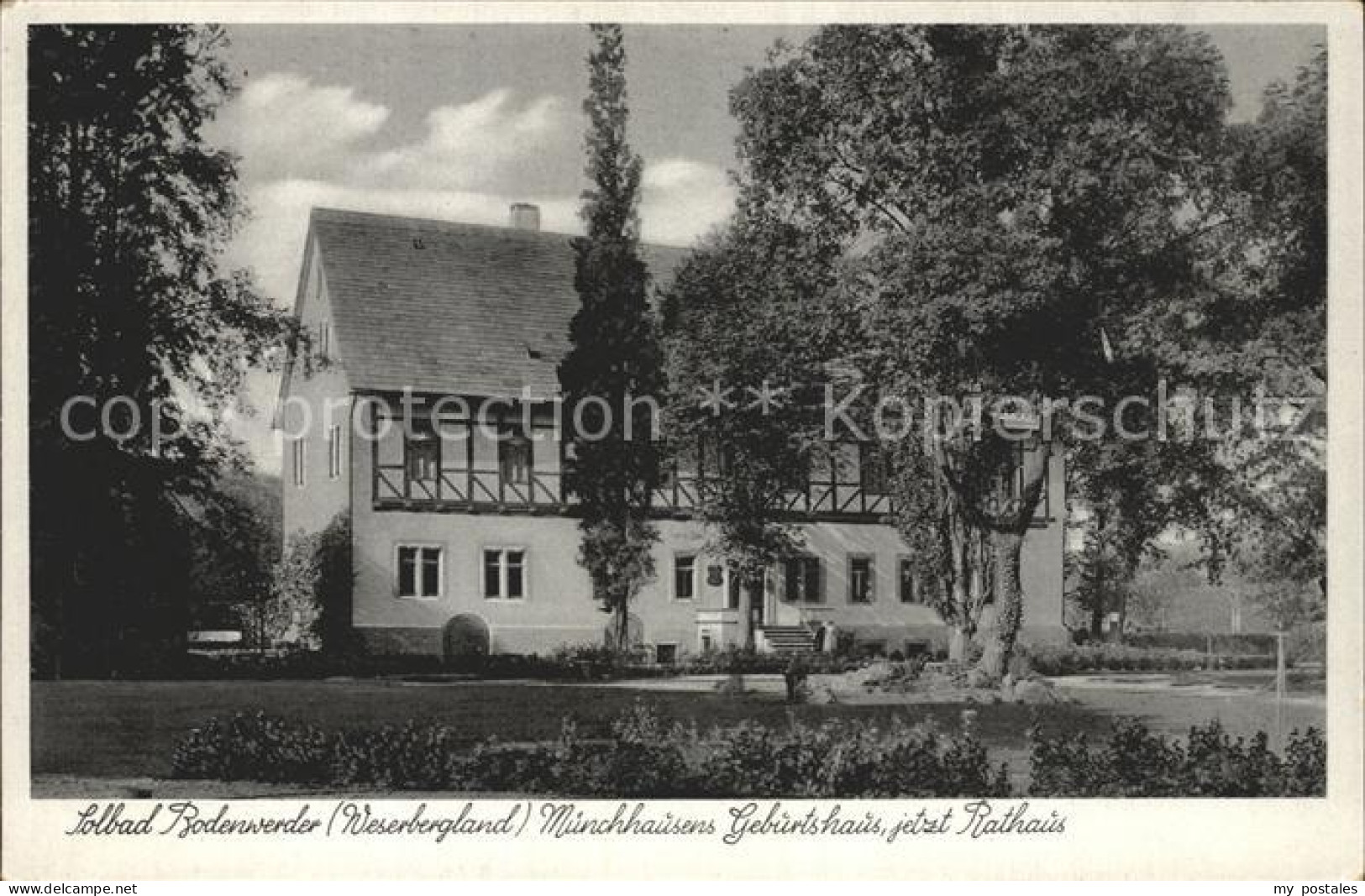 72277509 Bodenwerder Muenchhausens Geburtshaus Jetzt Rathaus Bodenwerder - Bodenwerder