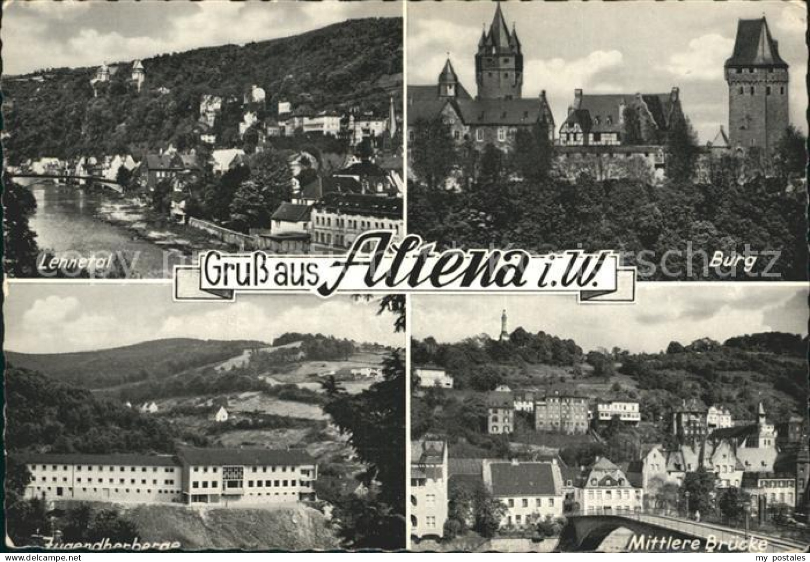 72277399 Altena Lenne Lennetal Burg Mittlere Bruecke Jugendherberge Altena - Altena