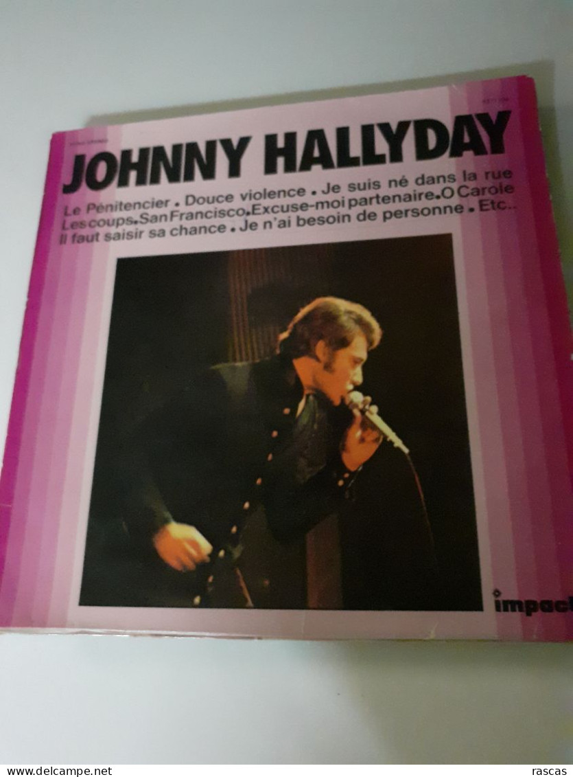 DISQUE VINYL 33 T DU CHANTEUR FRANCAIS JOHNNY HALLYDAY - Otros - Canción Francesa