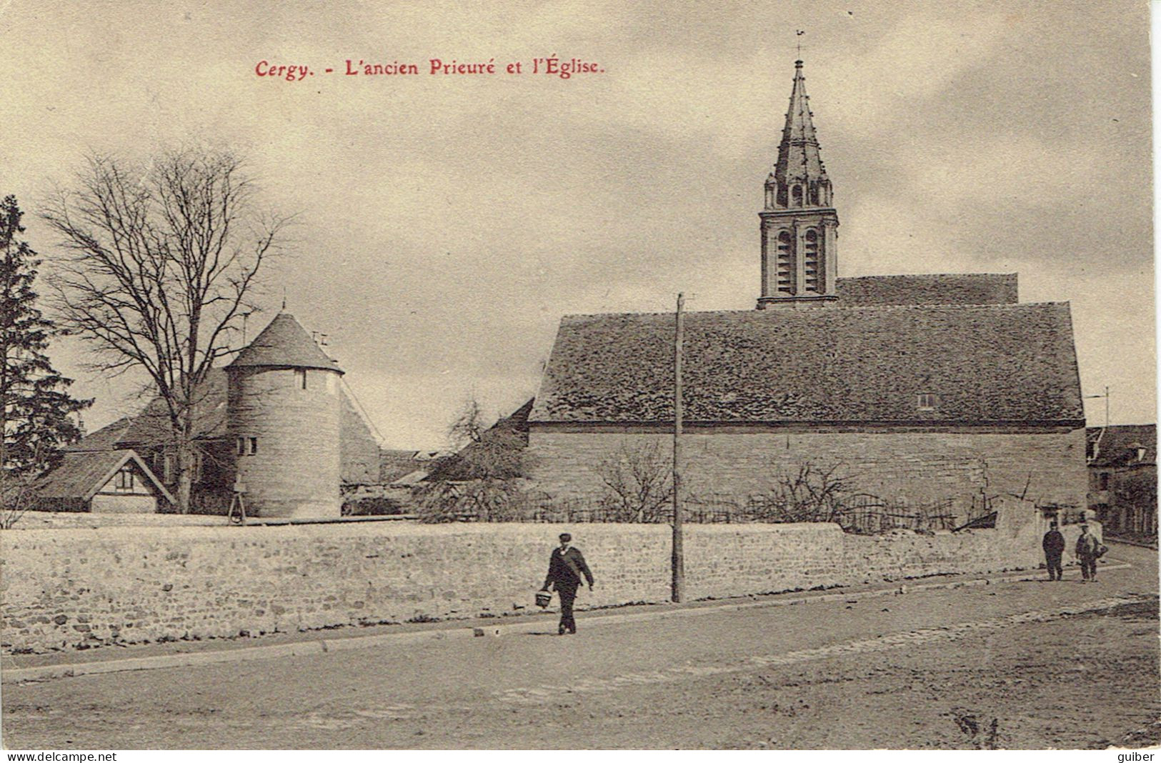 95 Cergy Pontoise L'ancien Prieuré Et L'église  Circulée - Cergy Pontoise