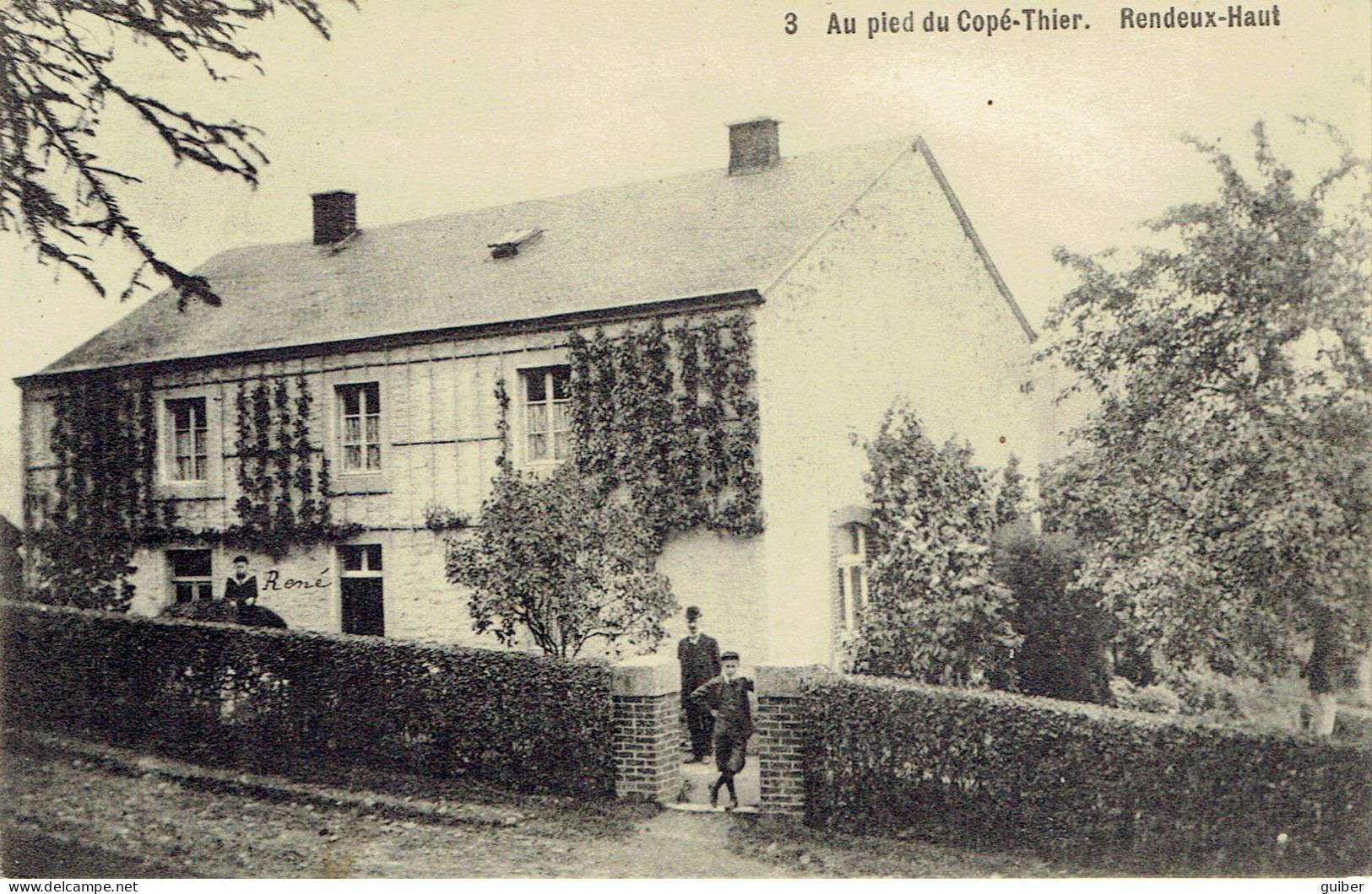 Rendeux Haut Au Pied Du Copé Thier N°3 Edit. A. Duchene Libin 1911 - Rendeux