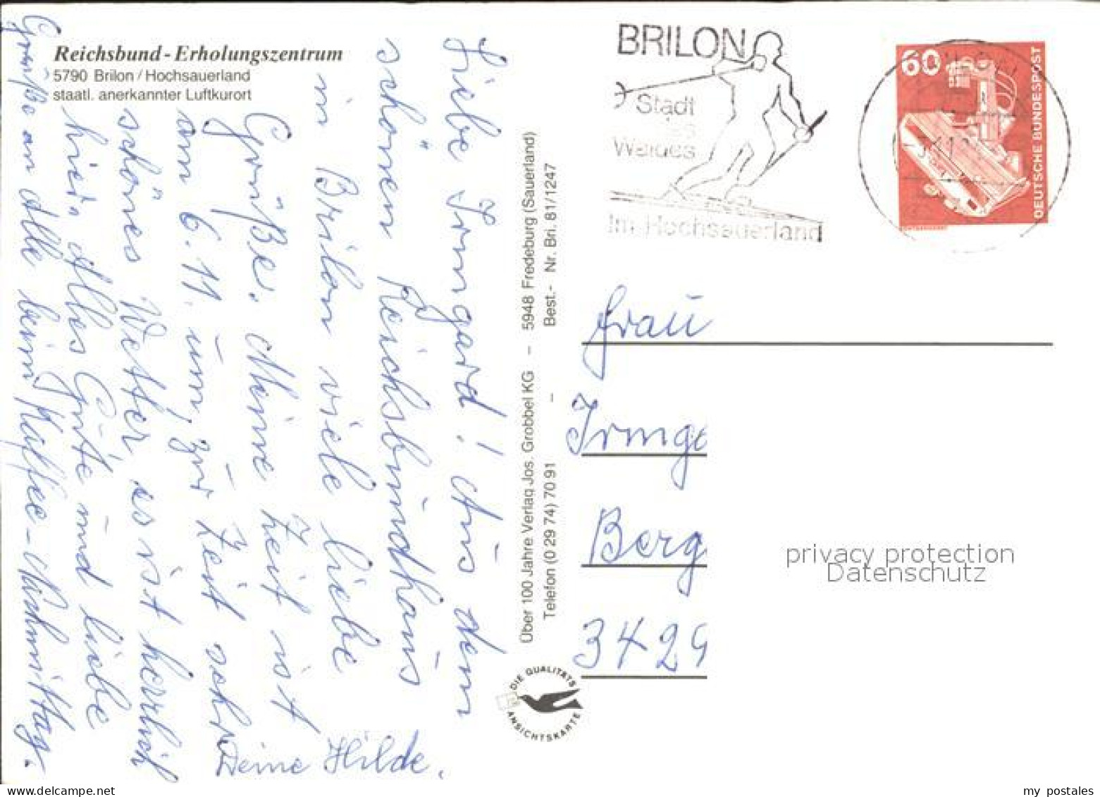 72277090 Brilon Reichsbund-Erholungsheim Brilon - Brilon