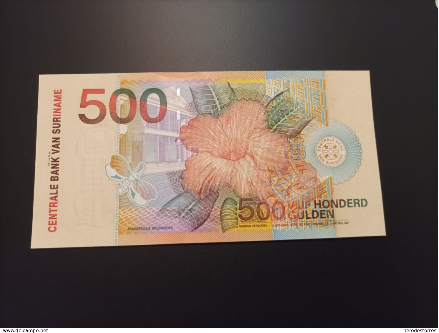 Billete Suriname 500 Gulden, Año 2000, UNC - Surinam