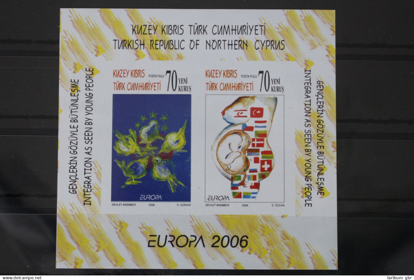 Türkisch-Zypern Block 25 B Mit 642-643 B Postfrisch Europa Integration #WK923 - Used Stamps