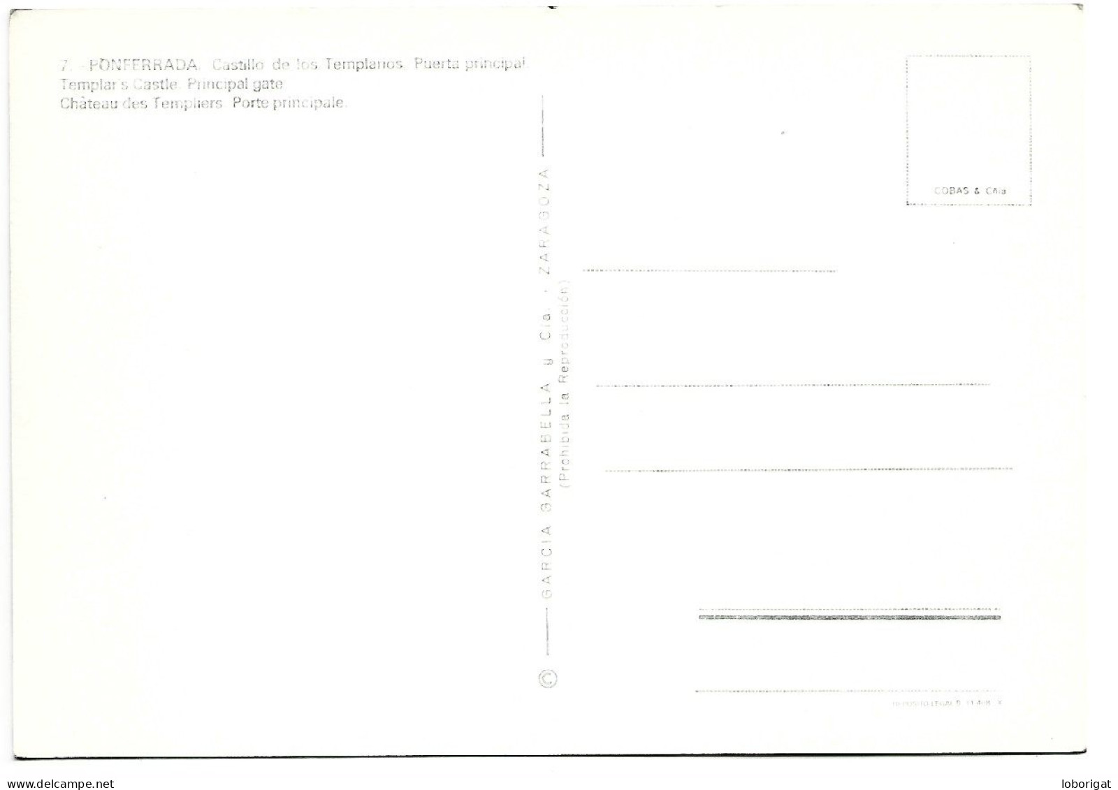 CASTILLO DE LOS TEMPLARIOS, PUERTA PRINCIPAL / TEMPLAR'S CASTLE. PRINCIPAL GATE.-  PONFERRADA - LEON.- ( ESPAÑA ) - León