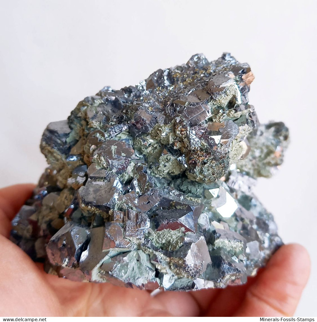 #AUG04.06 Gorgeous GALENA Crystals (Verkhny Mine, Dalnegorsk, Primorskiy Kray, Russia) - Mineralien