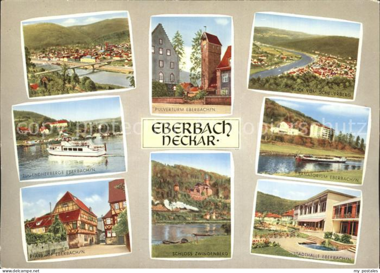 72274764 Eberbach Neckar Jugendherberge Pfarrhof Stadthalle Schloss Eberbach - Eberbach