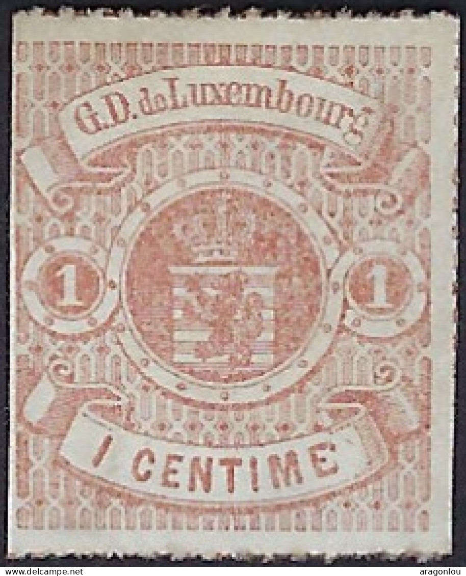 Luxembourg - Luxemburg - Timbre  Armoires  1872   1C.   *   Michel 24   VC. 24,- - 1859-1880 Armoiries