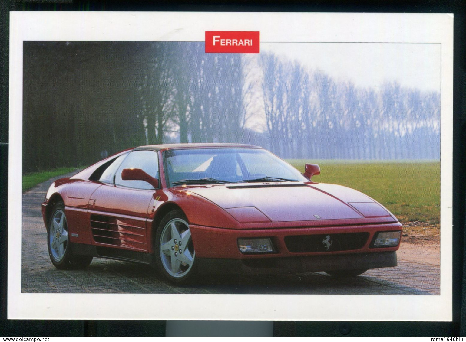 FERRARI TESTAROSSA  CARTOLINA - Collezioni E Lotti