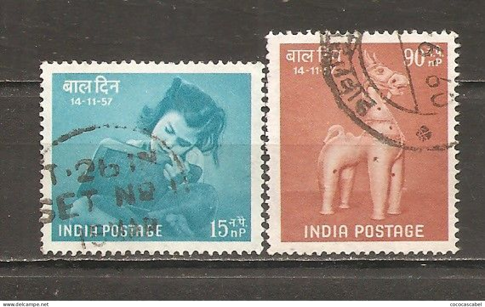 India Nº Yvert 88-89 (usado) (o) - Gebraucht